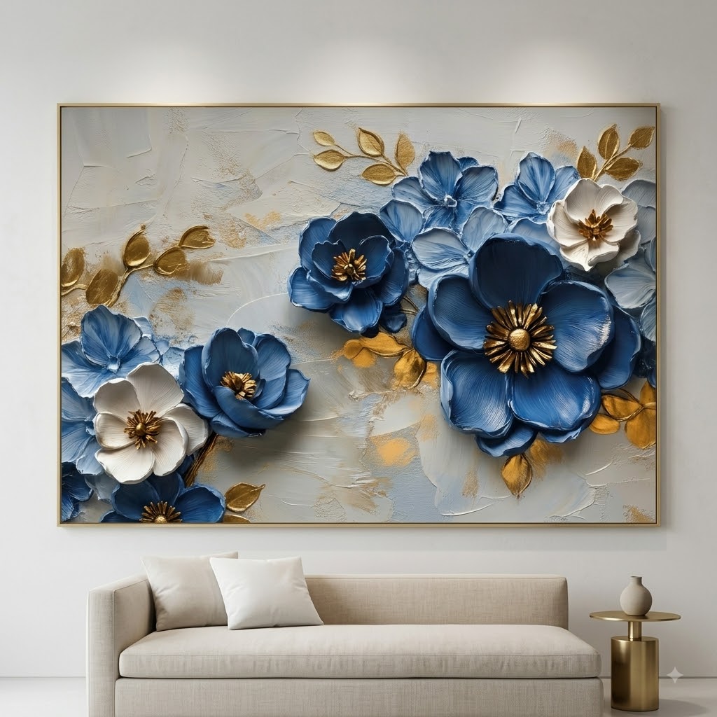 flores Azules Elegantes